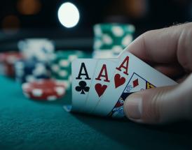 Rangeringen af pokerhånden - tre ens